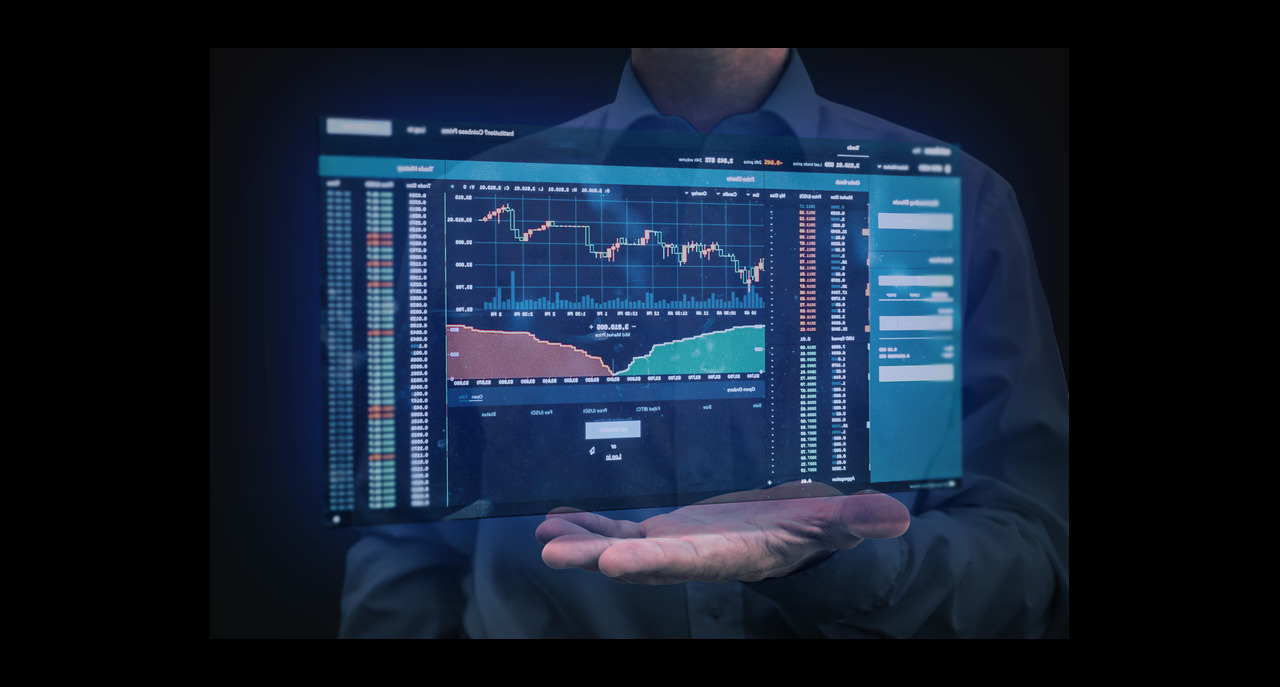 Business people, coach and stock market presentation in meeting for trading, graph and chart monito